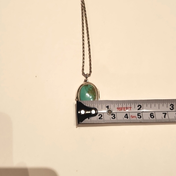 Sterling Silver and Turquoise Locket - Picture 6 of 9